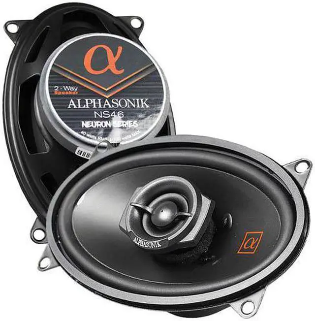 Alt view image 6 of 8 - Alphasonik NS46 Neuron Series 4 x 6 120 Watts 2-Way Full Range Car Audio Speaker (Pair)