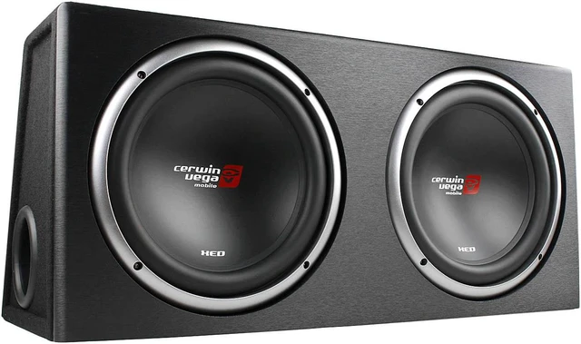 Alt view image 6 of 8 - Cerwin Vega - XE12DV - CERWIN-VEGA(R) MOBILE XE12DV XED Series XE12DV Dual 12-Inch Subwoofers in Loaded Enclosure