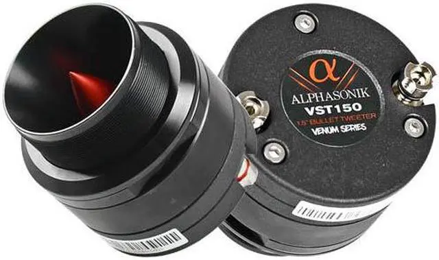 Alt view image 7 of 9 - Alphasonik VST150 Venum Series 1.5" Super Bullet Tweeters 300 Watts Max 4 Ohm (Pair)
