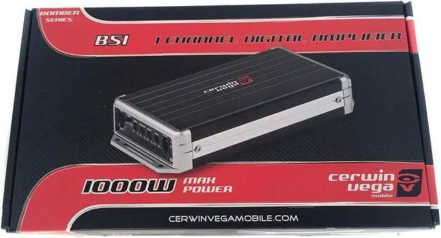 Alt view image 2 of 5 - Cerwin Vega 1 Channel Monoblock Amplifier 1000 Watts Max Power Bomber Series B51