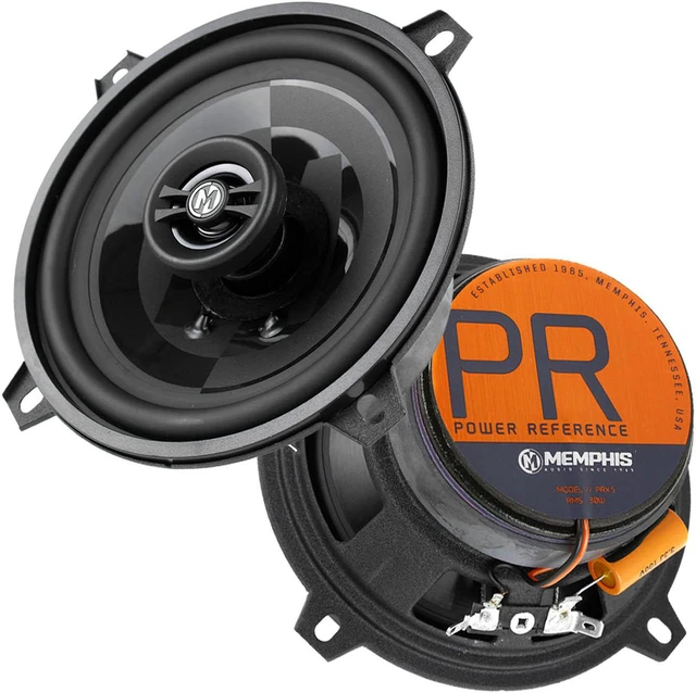 Alt view image 6 of 8 - Memphis Audio PRX5 Power Reference 5.25 2-Way Coaxial Speakers