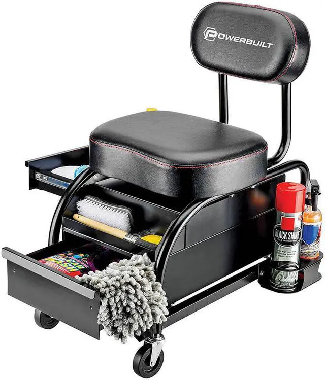 Alt view image 8 of 15 - Powerbuilt Professional Detailer Roller Seat - 240299