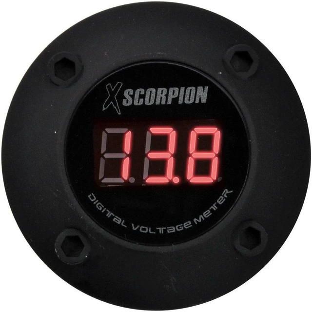 Alt view image 6 of 7 - XSCORPION VOLTMETER DIGITAL 3 DIGIT LED DISPLAY BLACK DVM3RB
