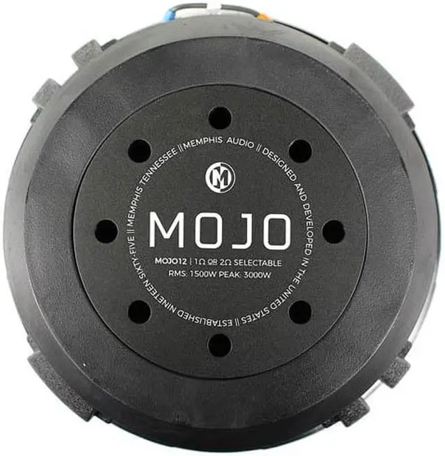Alt view image 3 of 3 - Memphis Audio 12" Subwoofer 3000W Max Selectable 1 or 2 Ohm MOJO Series MOJO1212