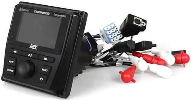 Alt view image 2 of 4 - MTX AWMC3 UTV or Boat Marine Receiver w/Bluetooth AM/FM/WB & Sirius/XM Ready