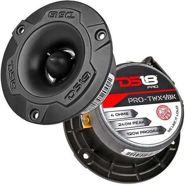 Alt view image 6 of 10 - DS18 PROTWX1BK PRO 1 inch Vc Aluminum Super Bullet Tweeter 240 Watts 4-Ohm