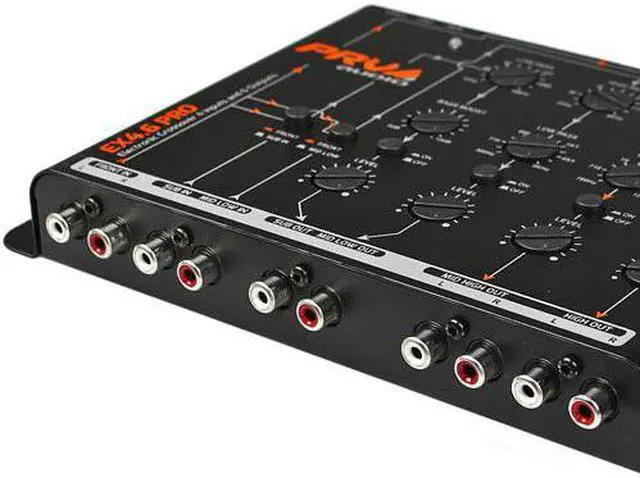 Alt view image 2 of 9 - PRV 4 Way Electronic Crossover 4 Inputs and 6 Outputs 9 Volts RMS EX4.6 PRO