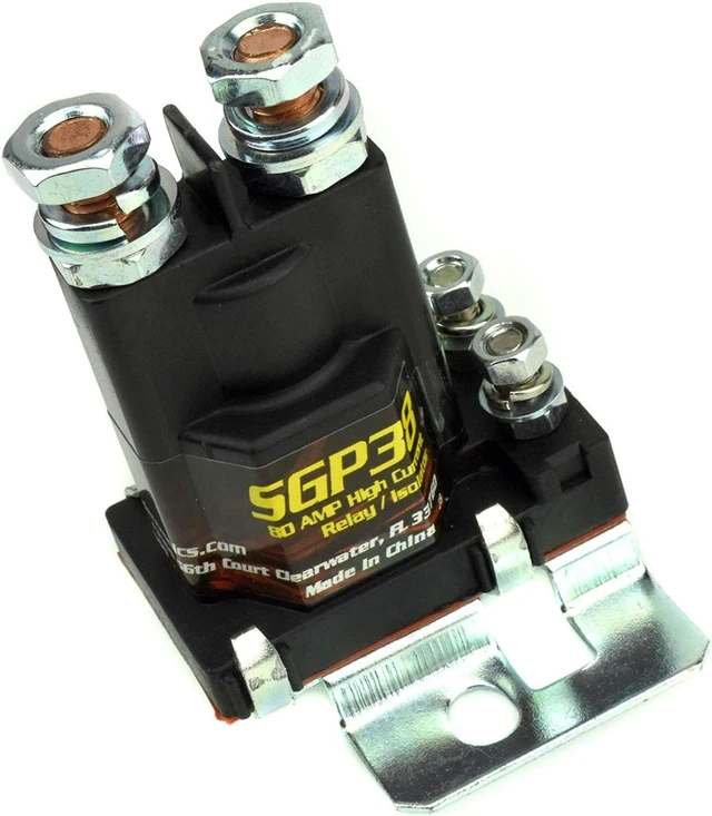Alt view image 18 of 19 - STINGER SGP38 CAR AUDIO 80 AMP 12V DUAL BATTERY HIGH CURRENT RELAY & ISOLATOR