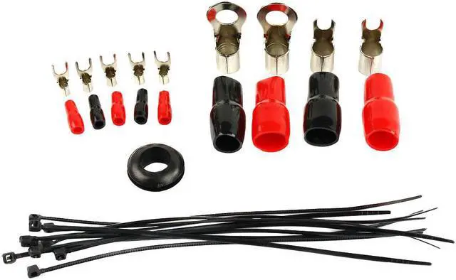 Alt view image 10 of 11 - DS18 AMPKIT4 4 Gauge 4 AWG Wire Complete Amplifier Installation Kit