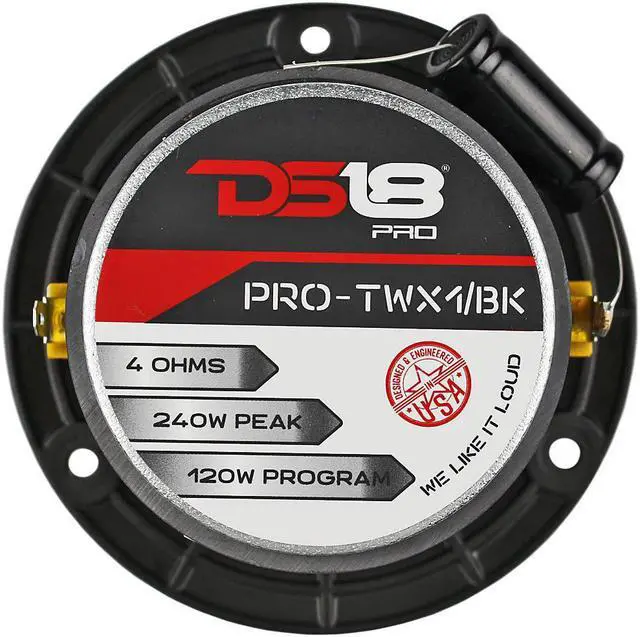 Alt view image 8 of 10 - DS18 PROTWX1BK PRO 1 inch Vc Aluminum Super Bullet Tweeter 240 Watts 4-Ohm