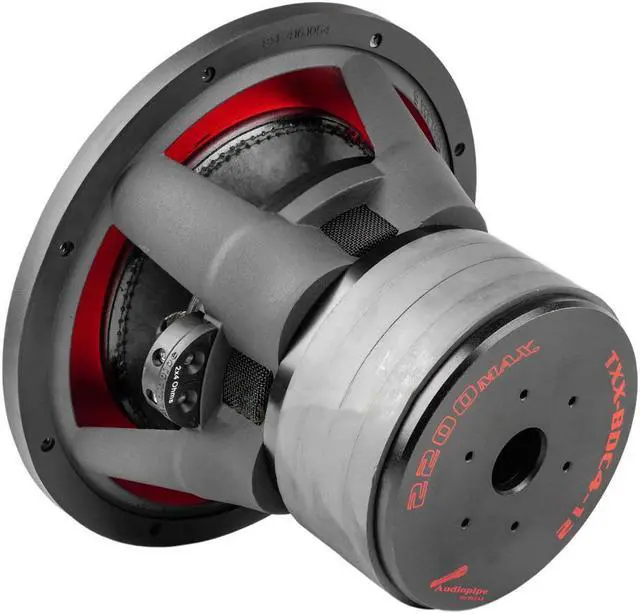 Alt view image 10 of 20 - AudioPipe TXX-BDC4-12 12 Inch 2,200 Watt Dual 4 Ohm Car Speaker Subwoofer, Black