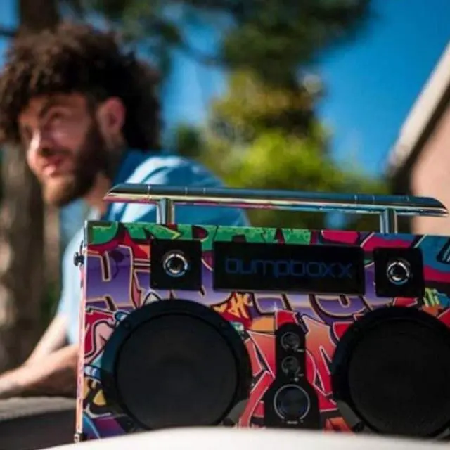Alt view image 4 of 5 - Bumpboxx Ultra Bluetooth Boombox in Blue