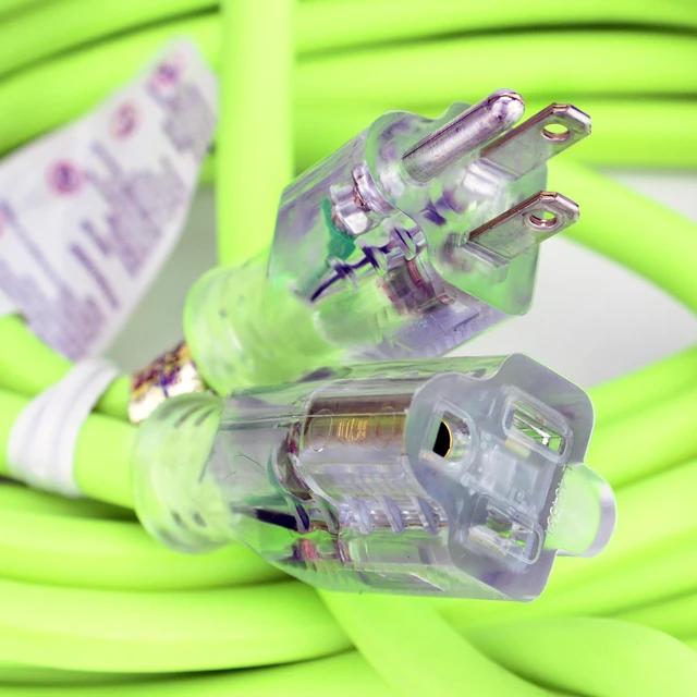 Alt view image 5 of 10 - Flexzilla Pro Extension Cord 123 AWG SJTW 25ft Outdoor Lighted Plug
