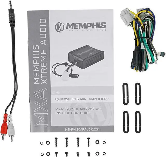 Alt view image 2 of 3 - Memphis Audio 2 Channel Marine Amplifier 100W Water Resistant Xtreme MXA100.2S