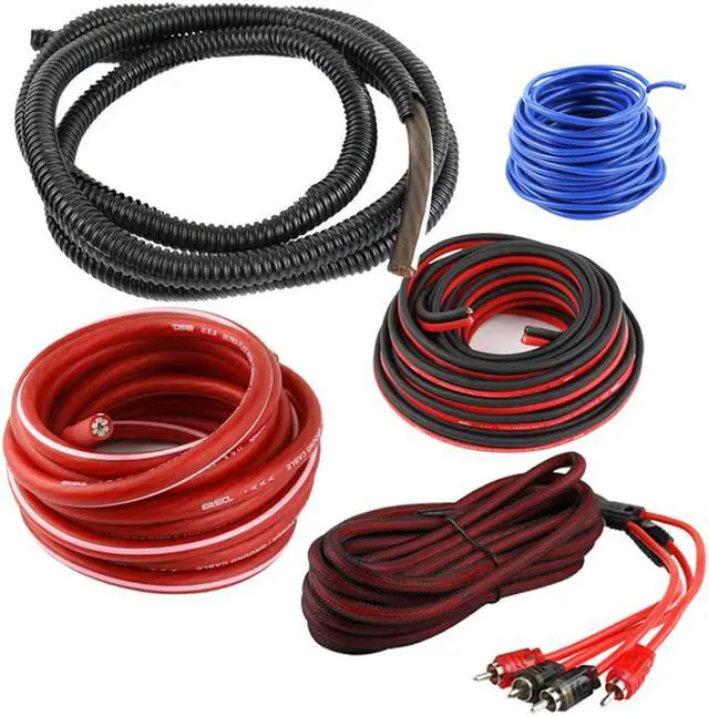 Alt view image 9 of 11 - DS18 AMPKIT4 4 Gauge 4 AWG Wire Complete Amplifier Installation Kit