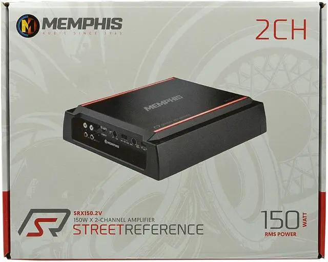 Alt view image 5 of 5 - Memphis Audio 2 Channel Amplifier 300W RMS Class AB Street Reference SRX150.2V