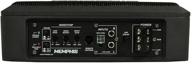 Alt view image 2 of 5 - Memphis Audio Nanoboxx 10" Subwoofer Enclosure W/ Built In Class D Amp NANO110P