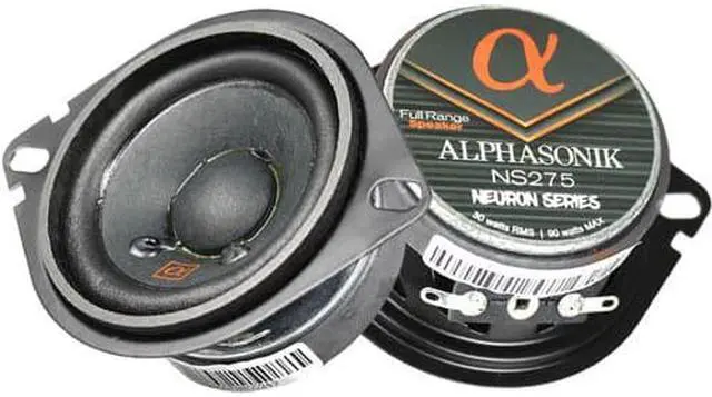 Alt view image 8 of 10 - Alphasonik NS275 Neuron Series 2.75" 90 Watts Full Range Car Audio Speaker (Pair)