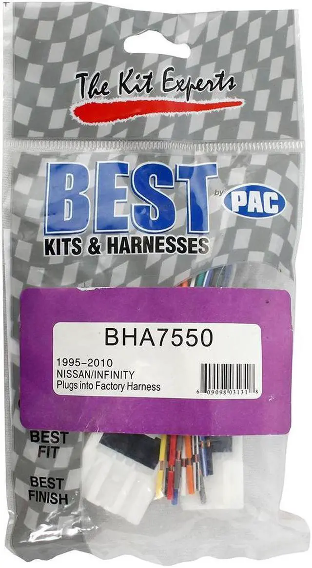 Alt view image 7 of 7 - BEST KIT  BHA7550 NISSAN 1995 - 2006 INFINITI AFTERMARKET CAR RADIO HARNESS NEW