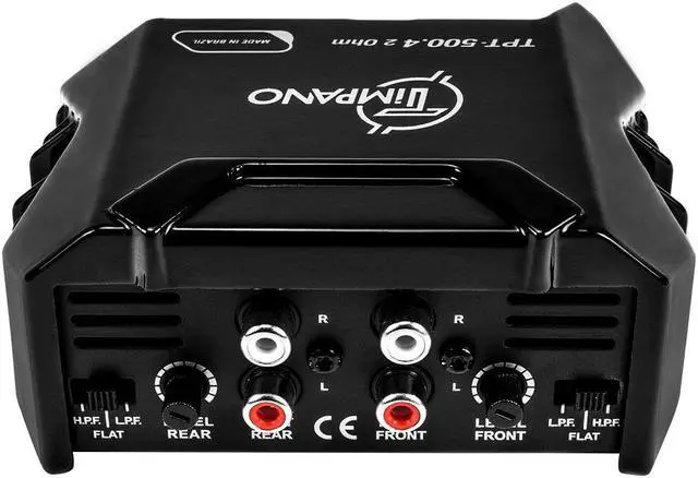 Alt view image 4 of 5 - Timpano 4 Channel Amplifier 500 Watts Max 2 Ohm Digital Car Audio Amp TPT-500.4