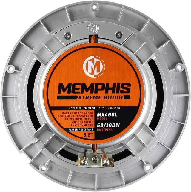Alt view image 3 of 4 - Memphis Audio MXA60L 6.5 2-Way RGB LED Powersports Marine Speakers