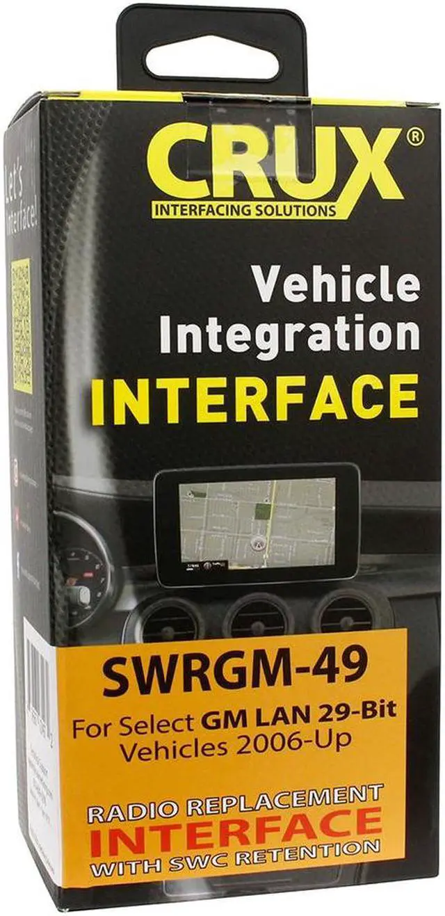 Alt view image 5 of 9 - CRUX SWRGM-49 Radio Replacement Interface (for select GM LAN 29-Bit vehicles with Bose Amplified & Non-Amplified Systems)