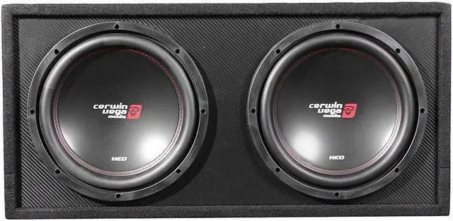 Alt view image 16 of 18 - Cerwin vega BKX212V 3000W MAX Basskit XED Dual 12" loaded vented 3/4" MDF encl w/1000W MAX amplifier