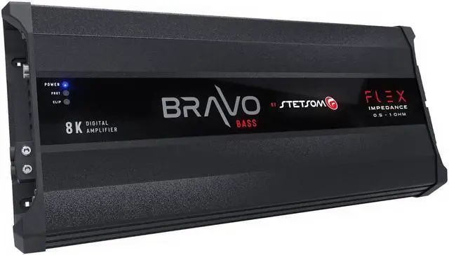 Alt view image 2 of 5 - Stetsom Bravo Bass Flex 8K Mono Class D Car Audio Amplifier Auto 0.5 to 1 Ohm
