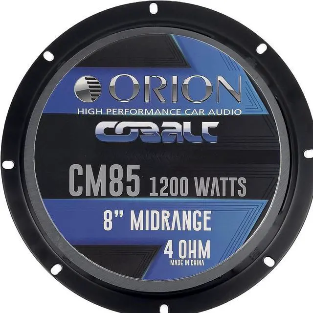 Alt view image 8 of 10 - Orion CM84 Cobalt 8" Midrange Speaker With Grills Sold Pairs 1000W Max