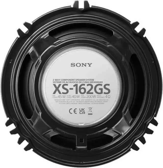 Alt view image 9 of 10 - Sony XS162GS GS Series 6.5" 45 Watts RMS Power 4 Ohms 2-Way Component Speakers