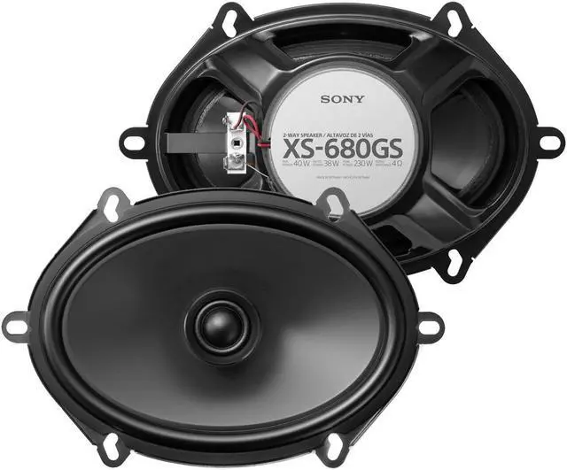 Alt view image 6 of 10 - Sony XS-680GS GS Series 6x8" 40-Watts RMS Power 4 Ohms 2-Way Coaxial Speakers