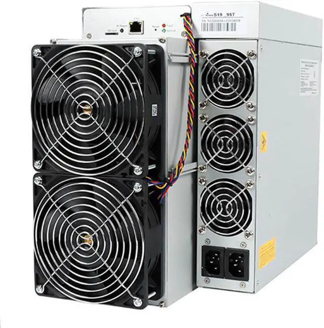 Alt view image 5 of 5 - Blockchain mining machine Asic Bitcoin miner 3215W 95th/s Bitmain antminer s19