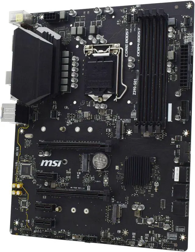 Alt view image 8 of 13 - MSI Z390-S01 Motherboard LGA 1151 Intel Z390 ATX DDR4 M.2 Support 9700K 9900K