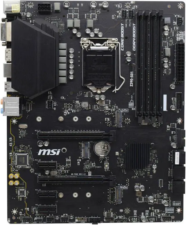 Alt view image 9 of 13 - MSI Z390-S01 Motherboard LGA 1151 Intel Z390 ATX DDR4 M.2 Support 9700K 9900K