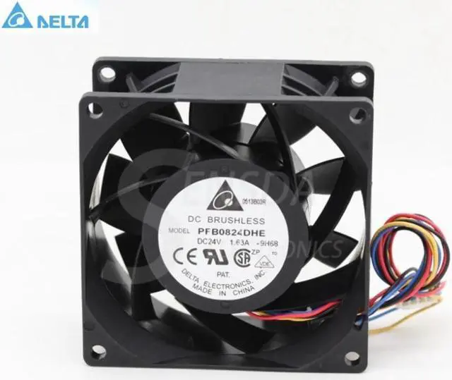 Main image of for delta PFB0824DHE 24V 8cm 1.63A four-wire PWM inverter fan 80*80*38MM