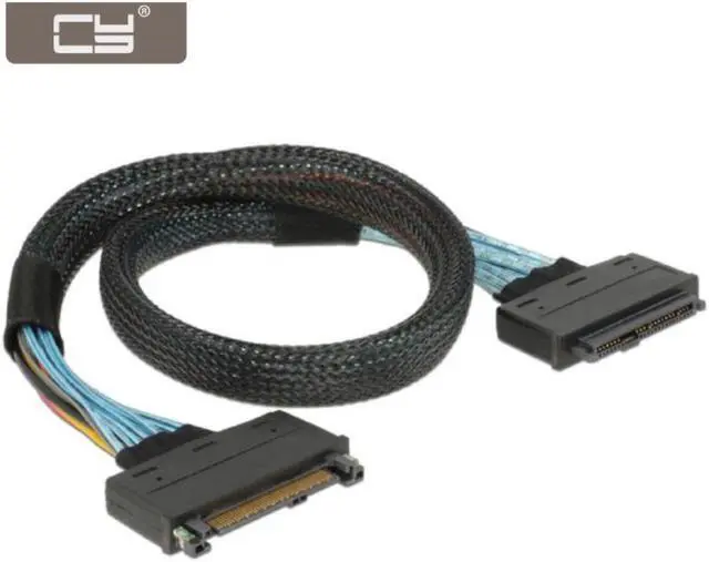 Main image of NGFF  68pin U.2 U2 SFF-8639 NVME PCIe SSD Male to Female Extension Cable 50cm