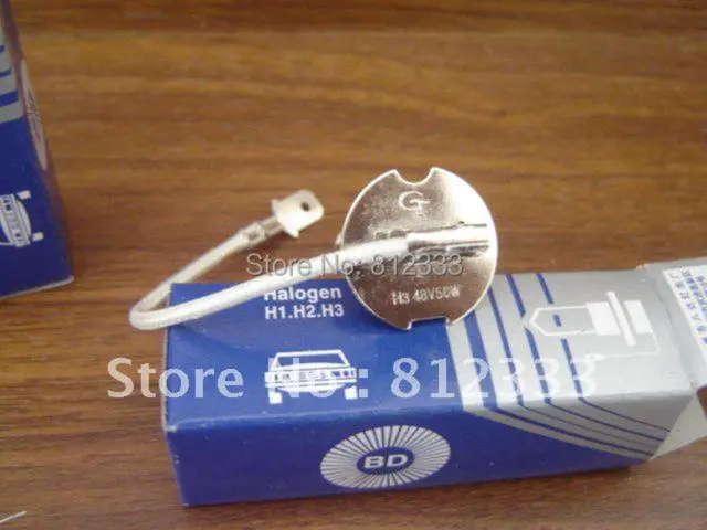 Main image of HALOGEN H3 48V 50W H3 48V 55W PK22S  LAMP BULB / EIECTRIC FORKLIFT TRUCK GOLF SIGHTSEEING CARS  STACKER  MACHINE TOOLS