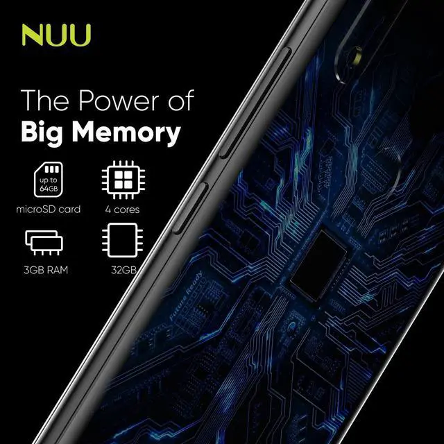 Alt view image 4 of 7 - NUU X6 Plus Verizon T-Mobile  AT&T 4G LTE Unlocked Android 10 Smartphone | 32GB + 3GB RAM | 6.1" HD+ Display | 13 + 5 MP Camera | 3120 mAh Battery