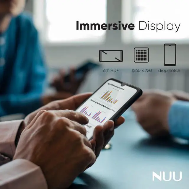 Alt view image 5 of 7 - NUU X6 Plus Verizon T-Mobile  AT&T 4G LTE Unlocked Android 10 Smartphone | 32GB + 3GB RAM | 6.1" HD+ Display | 13 + 5 MP Camera | 3120 mAh Battery