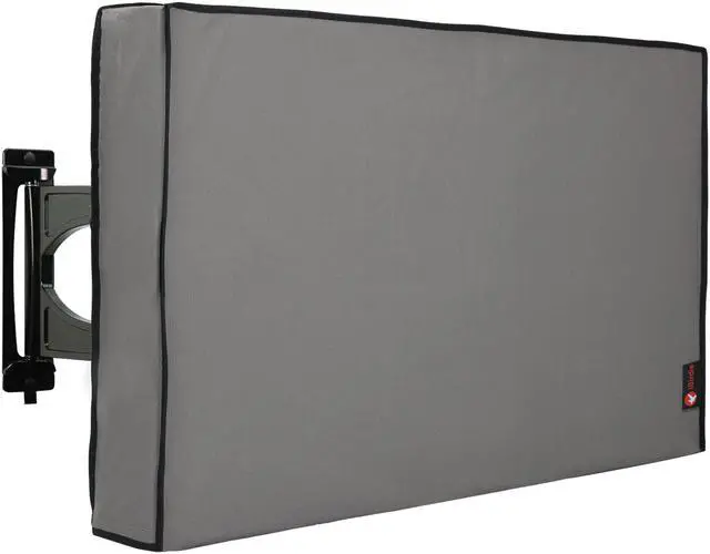 Main image of Outdoor Waterproof and Weatherproof TV Cover for 55 inch Outside Flat Screen TV - Cover Size 52''W x 31''H x 5.5''D - Grey