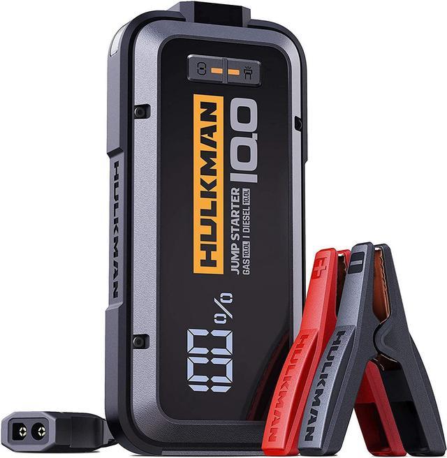 HULKMAN Alpha100 Jump Starter 4000 Amp 32000mAh Car Starter with -40 Start  Tech PD 65W Lithium Portable Car Battery Booster Pack for up to 10L Gas and  10L Diesel Engines 
