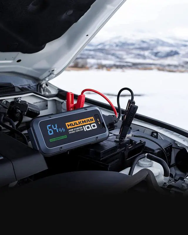 Alt view image 7 of 7 - HULKMAN Alpha100 Jump Starter 4000 Amp 32000mAh Car Starter with -40 Start Tech PD 65W Lithium Portable Car Battery Booster Pack for up to 10L Gas and 10L Diesel Engines