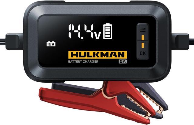 HULKMAN Sigma 5 Amp All-Around AI Car Battery Charger and Maintainer for  6V/12V Battery with LED Screen Trickle Charger and Desulfator for Lead-Acid  and Lithium-ion Battery for Car SUV and More 