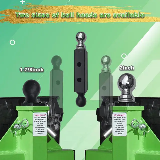 Alt view image 2 of 7 - ROYSUPER Electric Trailer Dolly Motorized Trailer Dolly 4 wheel 3600LBS Max Electric Trailer Mover Dolly 850W With 2''Ball 1-7/8''Ball for RV trailers Caravans Glider Utility Trailers Boat Food Stand.