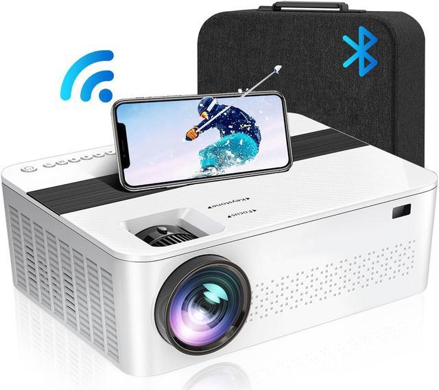 Customer reviews: Smart Movie Projector with Wifi and  Bluetooth, Indoor Outdoor Wireless Bluetooth Projector Support Airplay  Screen Mirroring, Digital Android TV Projector with Apps, HDMI/USB, ZOOM,  Keystone