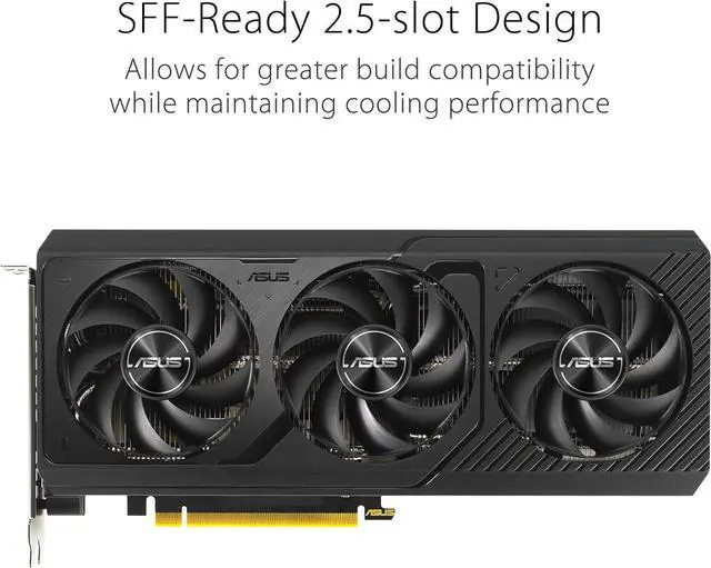 Alt view image 6 of 7 - ASUS The SFF-Ready Prime GeForce RTX 4070 OC Edition 12GB GDDR6X Graphics Card (PCIe® 4.0, 12GB GDDR6X, DLSS 3, HDMI 2.1a, DisplayPort 1.4a)