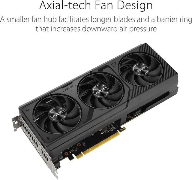 Alt view image 2 of 7 - ASUS The SFF-Ready Prime GeForce RTX 4070 OC Edition 12GB GDDR6X Graphics Card (PCIe® 4.0, 12GB GDDR6X, DLSS 3, HDMI 2.1a, DisplayPort 1.4a)