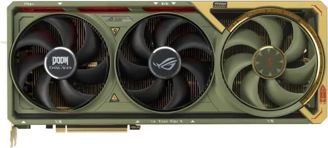 Alt view image 2 of 7 - ASUS ROG Astral RTX 5080 OC 16GB GDDR7 DOOM Edition Quad-Fan Gaming GPU - Limited Edition