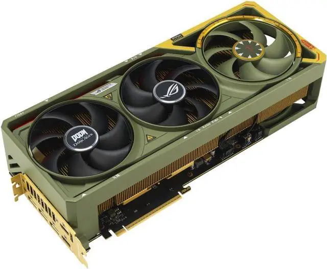 Alt view image 4 of 7 - ASUS ROG Astral RTX 5080 OC 16GB GDDR7 DOOM Edition Quad-Fan Gaming GPU - Limited Edition