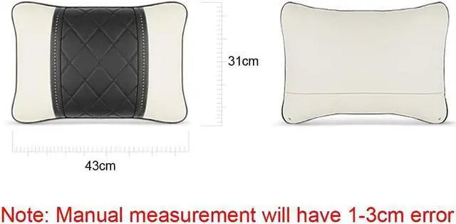 Alt view image 2 of 7 - Car Pillows Napa Leather Car Seat Rest Cushion Car Lumbar Pillow for Mercedes Benz Maybach S-Class Lumbar Support Pillow car Accessories